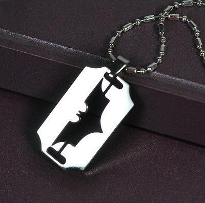 DC SUPER HERO Stainless Steel Chain Pendant Necklace Batman BDX