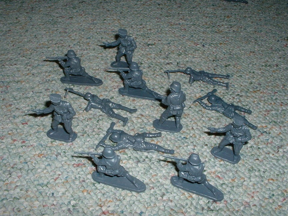 matchbox 1 32 54mm ww2 german infantry 12 figures lot