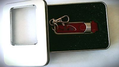 NEW LEATHER BOUND 2GB USB 2.0 FLASH DRIVE + **FREE** KEYCHAIN & FOAM 