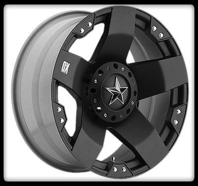   ROCKSTAR XD775 BLACK RIMS & BFGOODRICH 315 70 17 T/A KO TIRES WHEELS