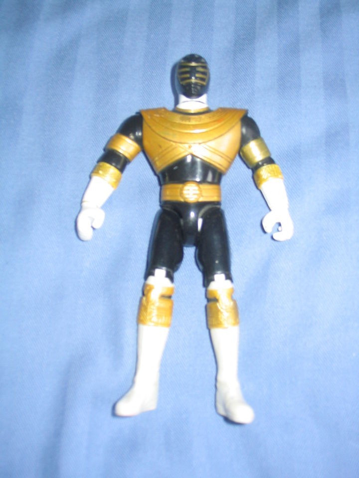 POWER RANGERS ACTION RANGER FIGURE TREY ZEO BLACK GOLD BODY TWISTS