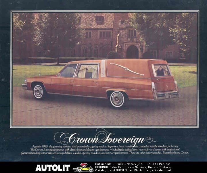 1980 cadillac superior crown sovereign hearse brochure 