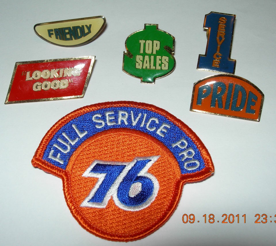 union 76 patch and pins  8 99