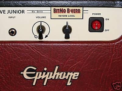 bitmo b verb reverb mod kit for epiphone valve jr