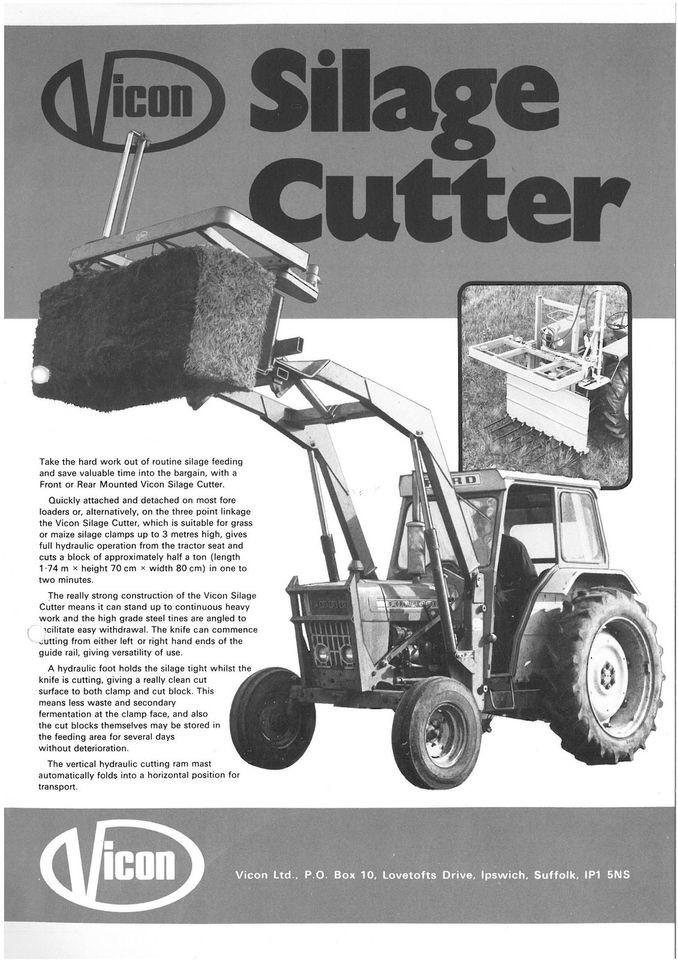 vicon silage cutter brochure  8 88  