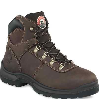 RED WING IRISH SETTER 83617 MEN 6 INCH SOFT TOE DARK BROWN LEATHER 