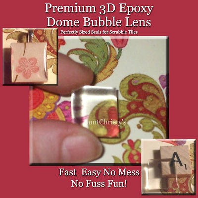 100 Premium Scrabble Tile 3D Epoxy Dome Seals DIY