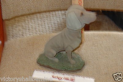 WEIMARANER GERMAN DOG COMIC BOBBLE HEAD CERAMIC STATUE FIGURINE