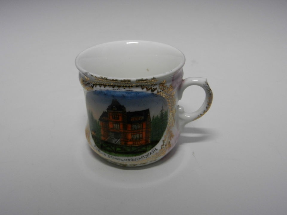 Wheelock Austria Souvenir Cup Hoquiam Public School 2 1/4 T ca 1900 