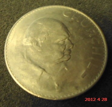 british crown coin 1965 winston churchill 