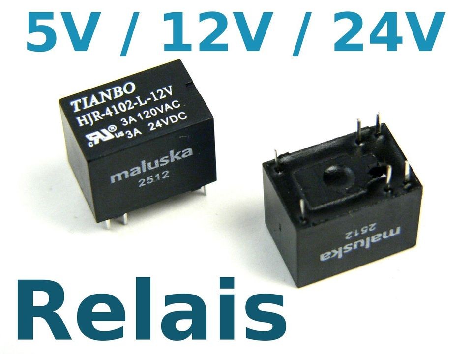 miniatur relais monostabil 1x wechsler 3a 120vac 24vdc