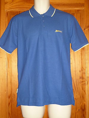 SLAZENGER POLO SHIRT 80s SOCCER CASUALS MOD REVIVAL SCOOTER SKINHEAD 