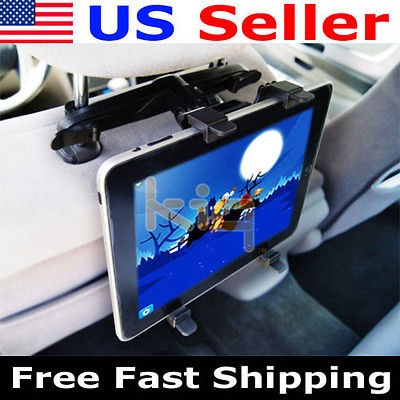   Head Rest Mount Holder iPad 1 2 3 Tab Xoom Tablet Universal Fit