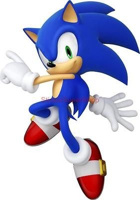   Size   SONIC Decal Removable WALL STICKER Home Decor Video Game No.2