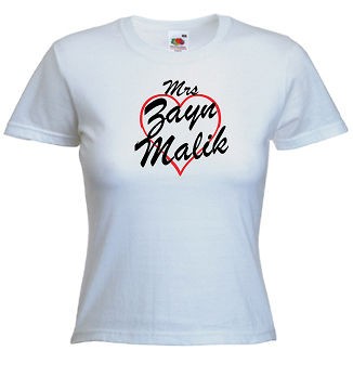 mrs zayn malik t shirt print any name words more