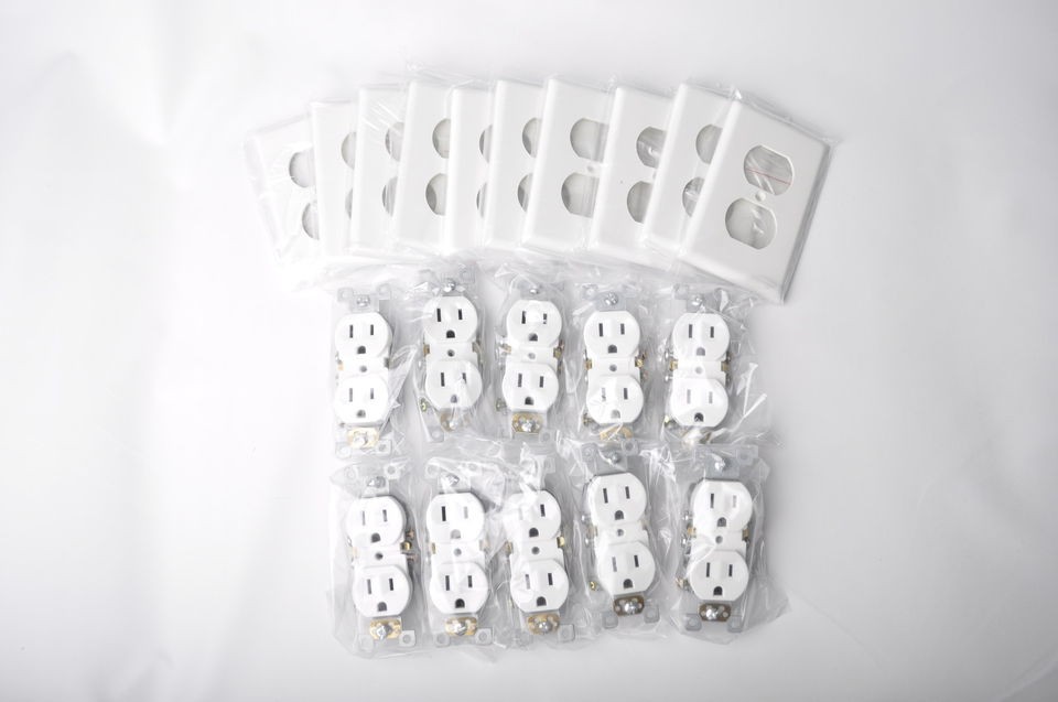 15Amp & 20Amp Duplex Outlets/Recept​acles White & Ivory