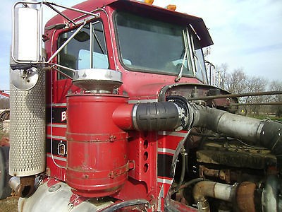 1987 peterbilt 359 day cab cab only hood time left