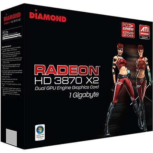   Radeon™ HD 3870 X2 PCIe 1024MB GDDR3 Video Graphics Card L K