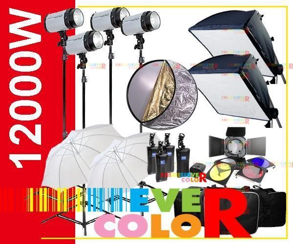 1200W STUDIO FLASH LIGHT KIT TRIGGER FOR PENTAX / OLYMPUS DSLR