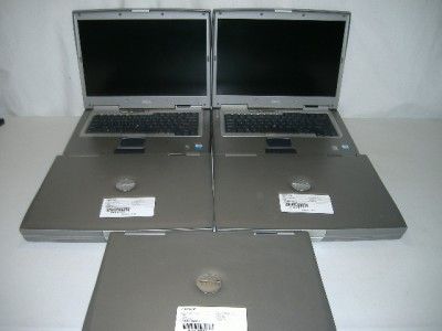 Lot of 5 Dell Latitude D800 Laptops 1600 MHz 1024MB