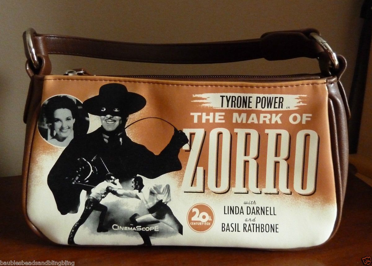 VINTAGE HANDBAG 20TH CENTURY FOX TYRONE POWER THE MARK OF ZORRO 