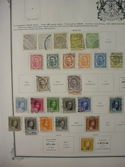   European Postage Stamps 10 Pages Old Collection Lot 1103L