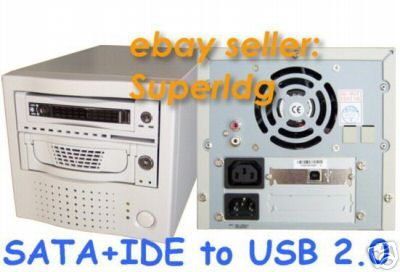 Bay SATA IDE USB 2 0 Removable Hard Drive Enclosure