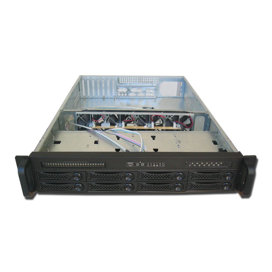 2U Rackmount 8 x SATA SAS Hot Swap Server Chassis New