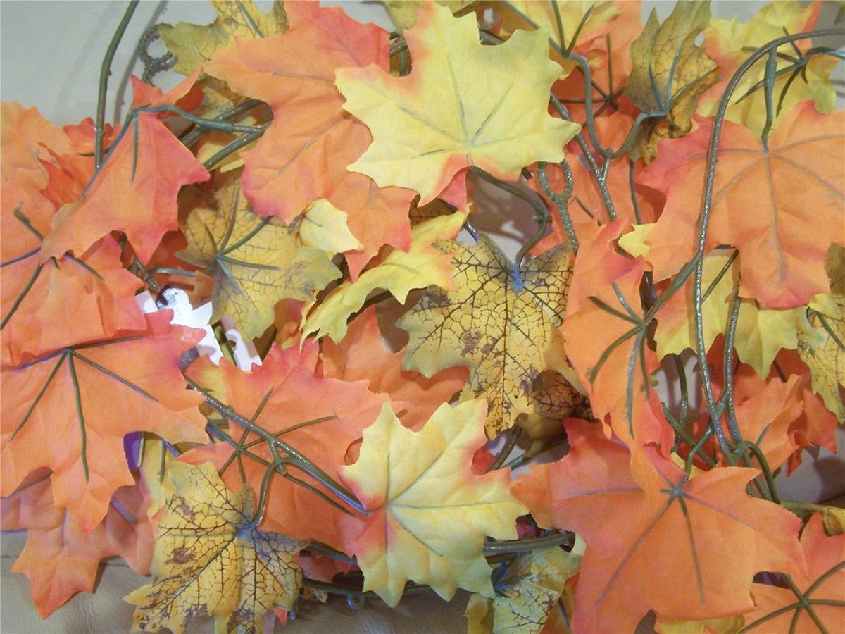   LEAF GARLAND FOILAGE 30 FT WEDDING HOME DECOR NEW 6 GARLANDS 5FT LONG