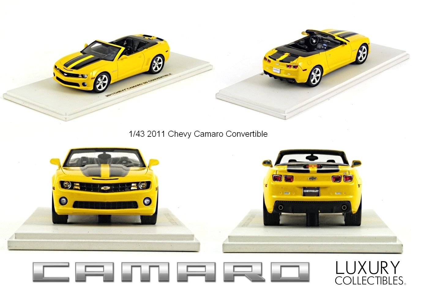 43 2011 Camaro SS Convertible Rally Yellow by Luxury Collectibles 