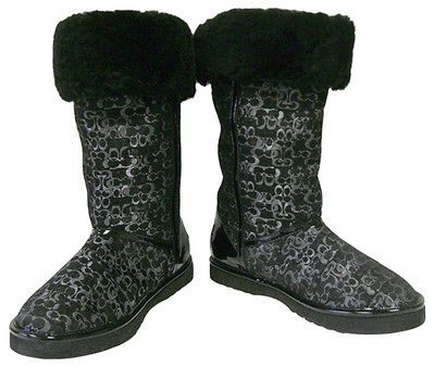 NEW COACH NIKOLE BLACK BOOTS 11 M $278 NEW