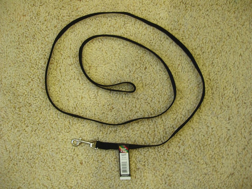 Top Paw Black Leash 6 Feet Long 5 8 inch Thick