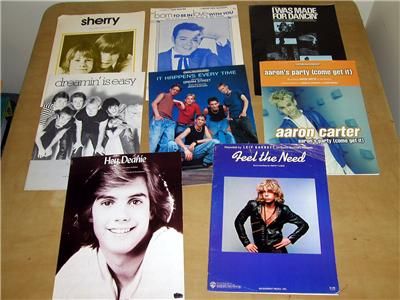 boy bands teen stars sheet music