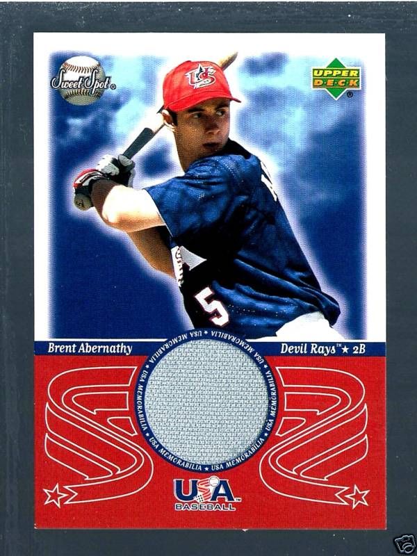 Brent Abernathy 2002 Team USA Sweet Spot Jersey RC