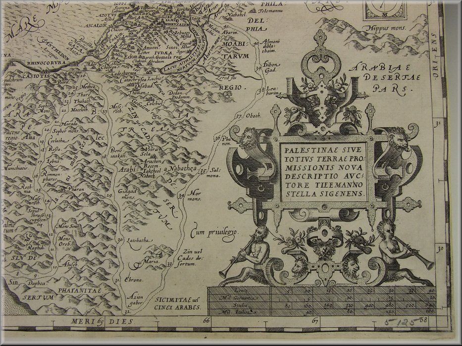 Terra Sancta 1579 Abraham Ortelius Map Of Palestine & Holy Land