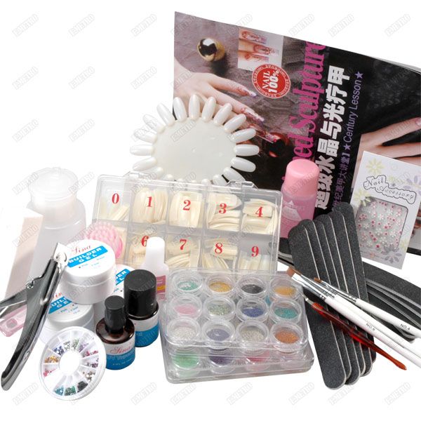 Kit de Accesorios Completos de Manicura Profesional para Decoración 