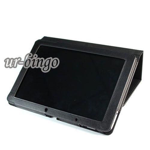 Black Slim Stand Leather Case Cover for Acer Iconia 10 1 Tablet A510 