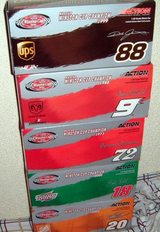 24 Action NASCAR Collectibles Lot of 5 Winston Cup Victory Lap Cars 