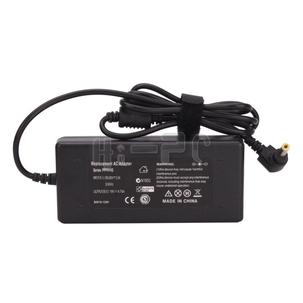 90W AC Adapter Battery Charger for Gateway NV52 NV53 NV78 NV7802U 