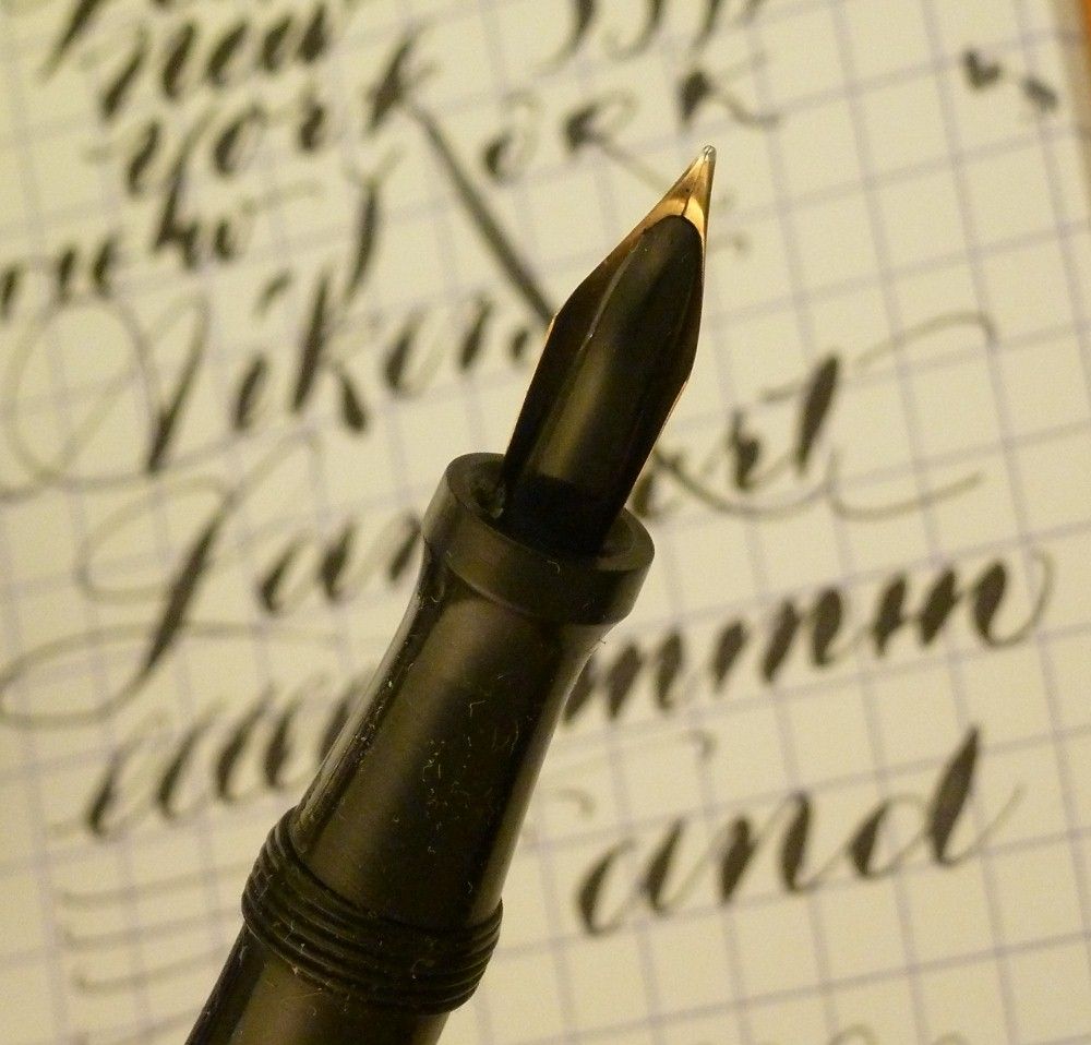 AIKEN LAMBERT CAPITOL 1920s, FINE EXTA FLEX NIB, RESTORED 