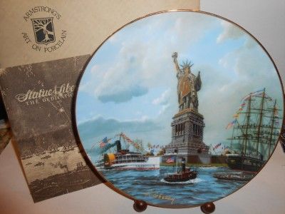 STATUE OF LIBERTY COLLECTOR PLATE THE DEDICATION ESTREHAN 1985 #6510 