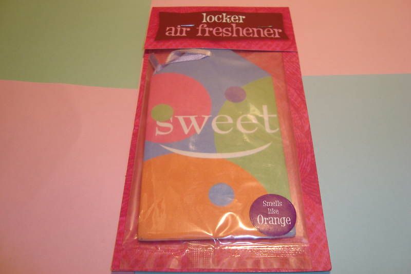 Locker Air Freshener  Smells Like Orange SWEET Design