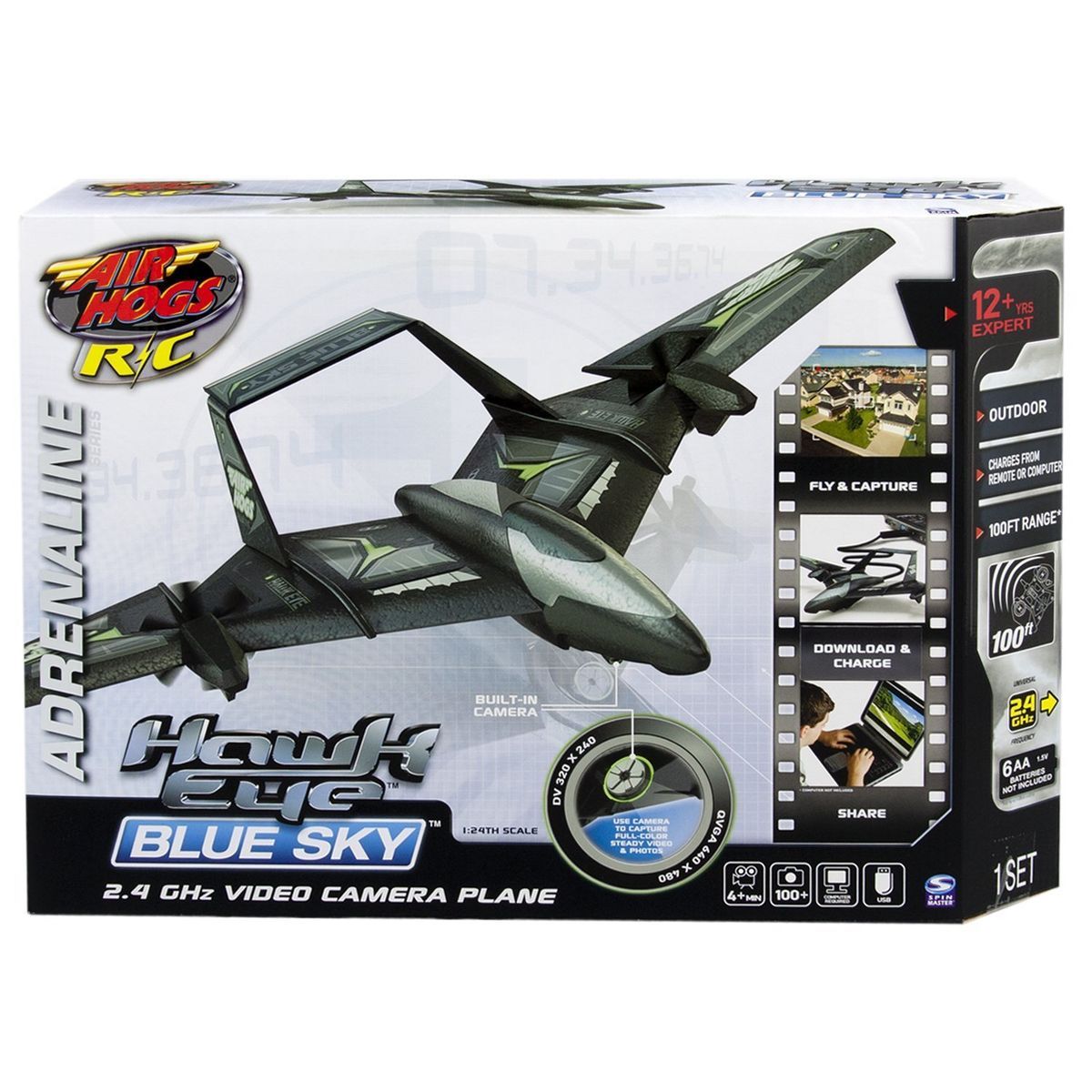 Air Hogs Hawk Eye RC Plane Blue Sky