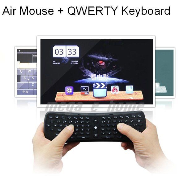 Air Mouse QWERTY Keyboard Designed for PC Smart TV Set Top Box Android 