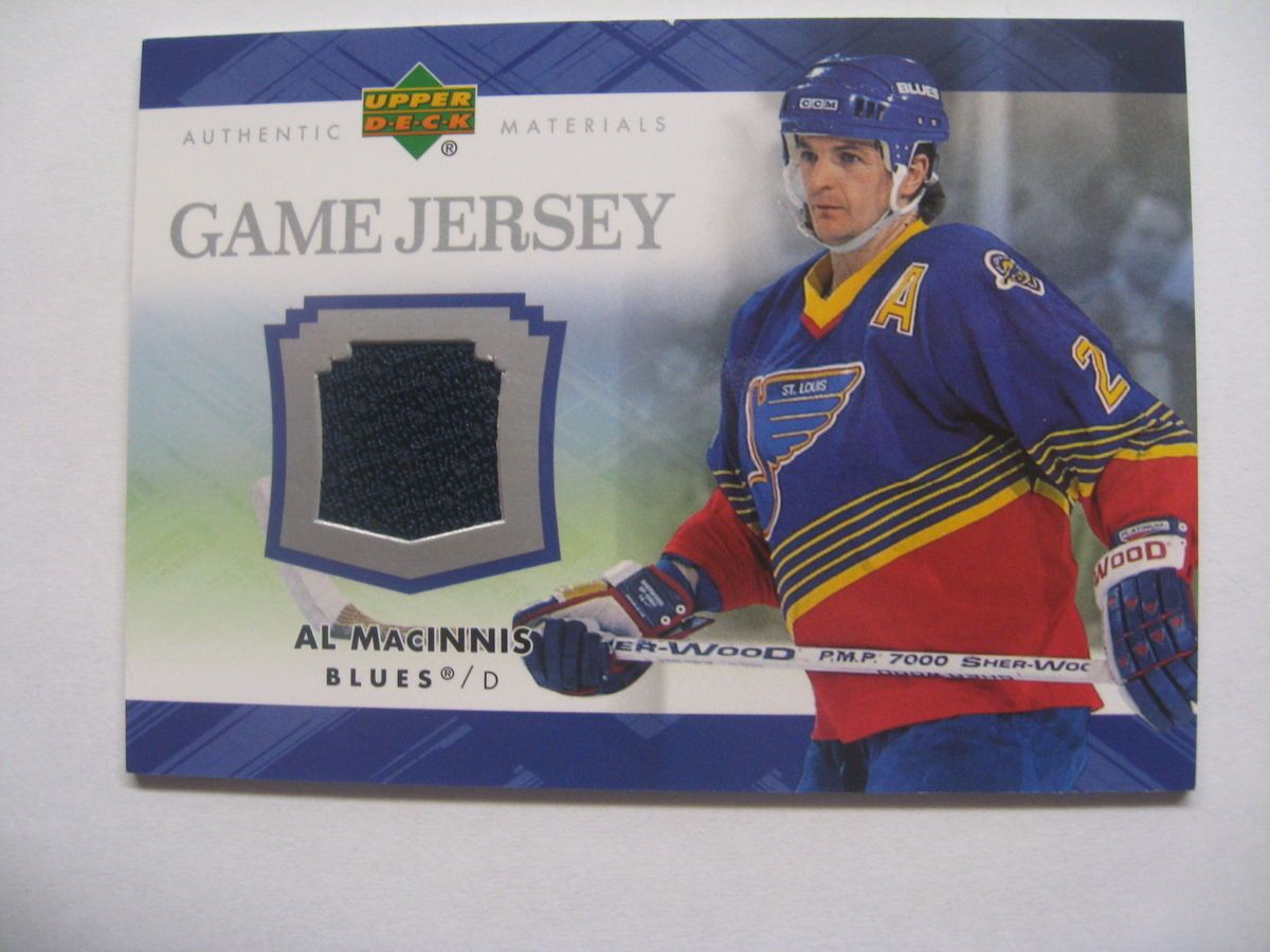 2007 08 UD S1 Game Jersey Al MacInnis Jam