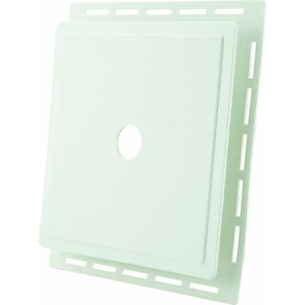 White Vinyl Siding J Block Mounting Block by Alcoa No Block PW