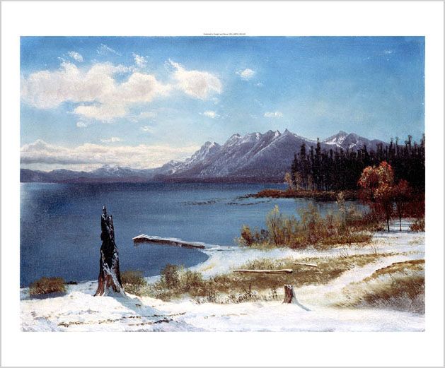 details a fine art open edition print by albert bierstadt