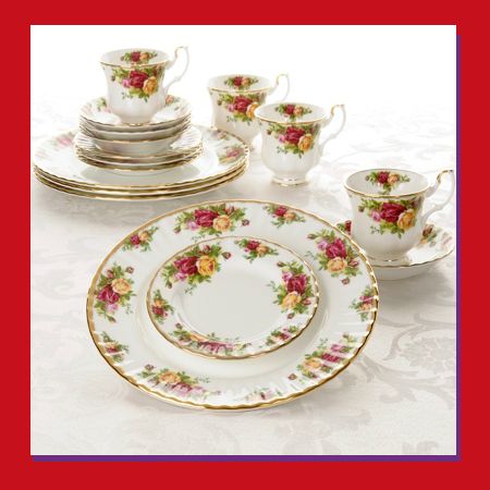 Royal Albert Old Country Roses 16 Piece Dinnerware Set