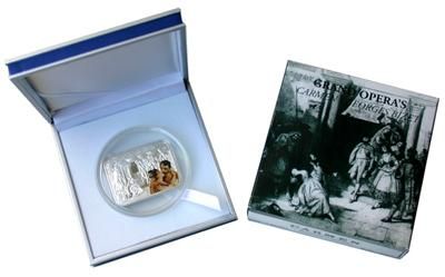 Palau 2011 5$ Grand Operas CARMEN Silver Coin MINTAGE 1000 ONLY