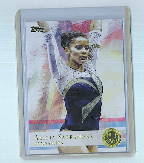 ALICIA SACRAMONE GYMNASTIC 2012 TOPPS US OLYMPIC TEAM GOLD REG ISSUE 